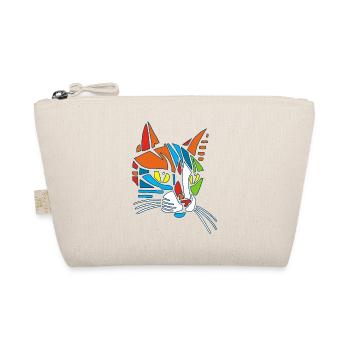 Chat Mosaïque tribal - Trousse biologique - nature - Devant