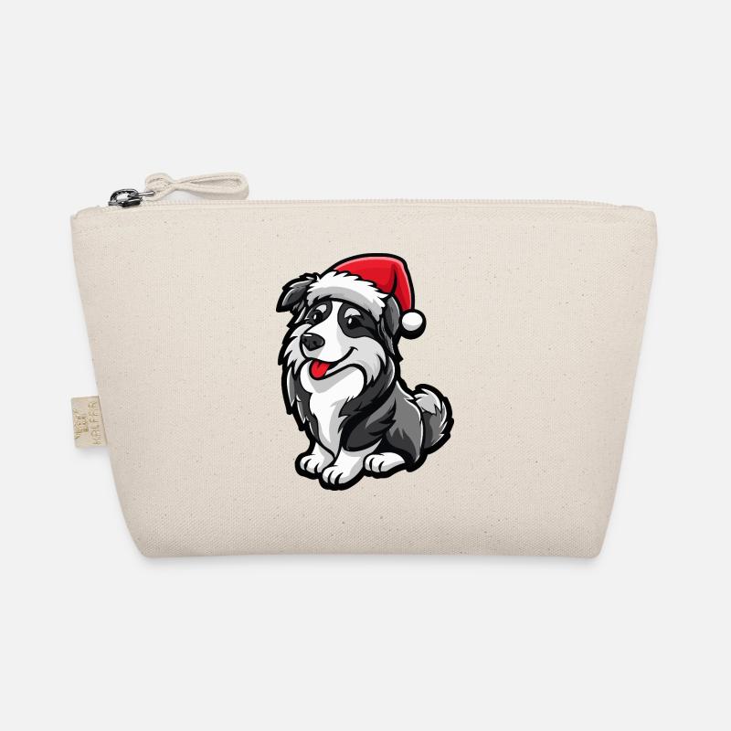 Border Collie Chien Noël Trousse biologique