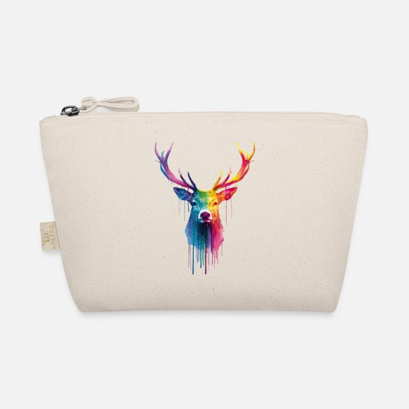 Hirsch Reh Geweih Bio-Täschchen