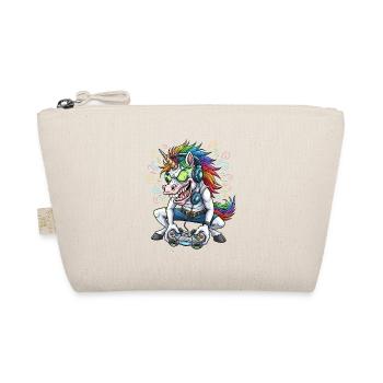 Licorne gaming avec t-shirt gamer en crinière arc-en-ciel - Trousse biologique - nature - Devant