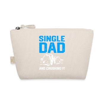 Single Papa Vater Alleinstehend Alleinerziehend - Bio-Täschchen - Natur - Vorne