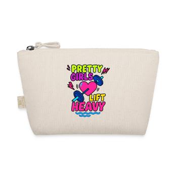 Pretty Girls Lift Heavy – Fitness Statement - Bio-Täschchen - Natur - Vorne