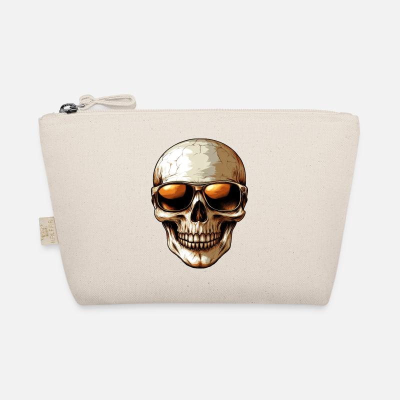 Schicker Totenkopf Bio-Täschchen