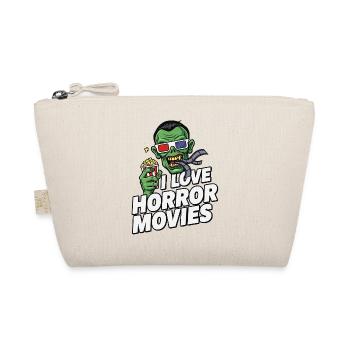 Zombie Movie Love Pop Art Horror - Organic Pouch - nature - Front