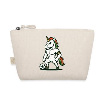 Capitaine de football licorne mascotte debout fièrement - Trousse biologique - nature - Devant