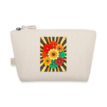 Groovy Flower Bouquet in Retro 70s Style - Organic Pouch - nature - Front