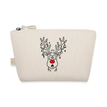 Renne Rudolph Joyeux Noël - Trousse biologique - nature - Devant