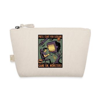 Play On, Monster: Spooky Gamer Design - Organic Pouch - nature - Front