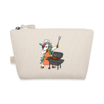 Dabbing Unicorn BBQ Grill Master Funny Barbecue - Organic Pouch - nature - Front