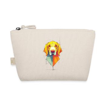 Geometric Dog Portrait - Organic Pouch - nature - Front