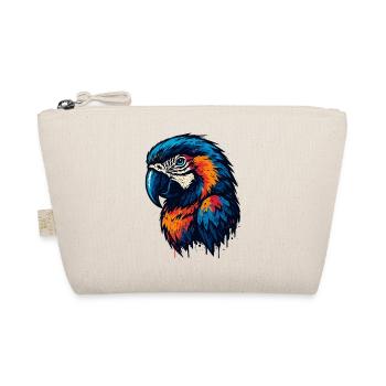 Magnificent parrot head - Organic Pouch - nature - Front