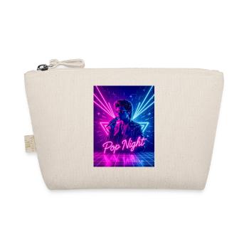Boombox Pop Night – Eighties Sound Style - Organic Pouch - nature - Front