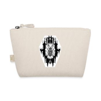 Schwarz-Weiß Scrab Design Nr. 6 - Bio-Täschchen - Natur - Vorne
