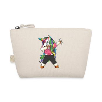 Dabbing Fitness Gym Unicorn Bodybuilder Weightlift - Organic Pouch - nature - Front