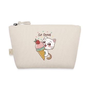 Chaton gourmand et glace pastel - Organic Pouch - nature - Front