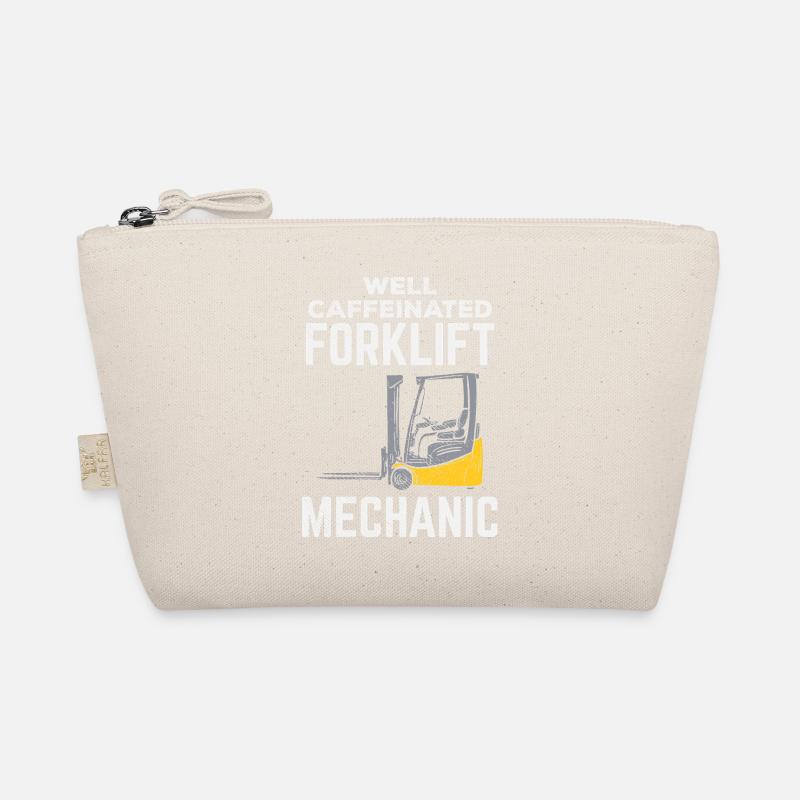 Well Caffeinated Forklift Mechanic Tee Design Bio-Täschchen