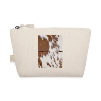Brown Cowhide Leather Journal - Organic Pouch - nature - Front