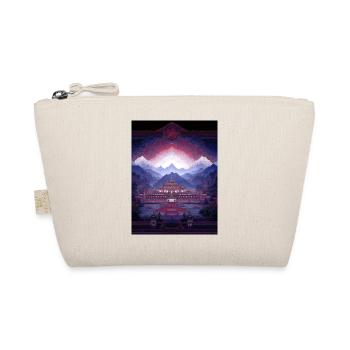 Psy Art - Pagoda in Mountain Landscape - Organic Pouch - nature - Front