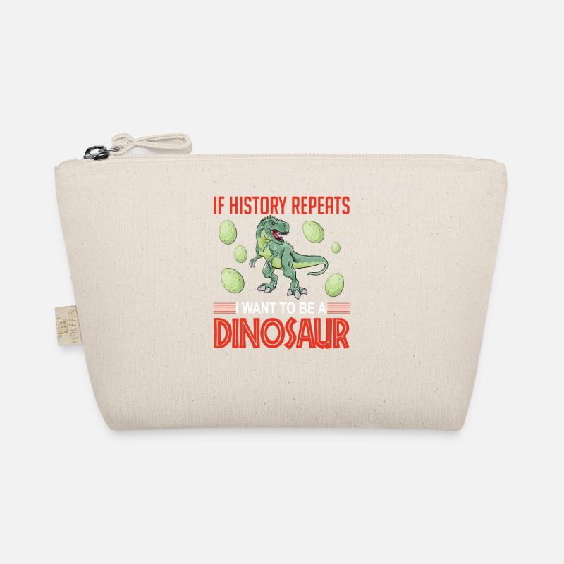 History repeats dinosaur Organic Pouch
