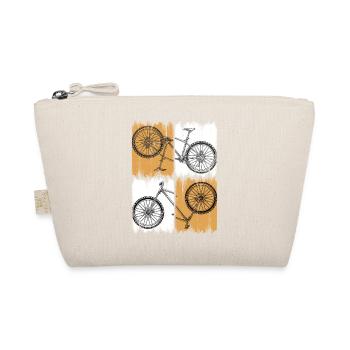 Grunge Split Bicycle Quad Artwork - Organic Pouch - nature - Front