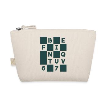 Cipher Grid Letters - Organic Pouch - nature - Front