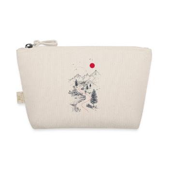 Red trail through mountain landscape - Organic Pouch - nature - Front