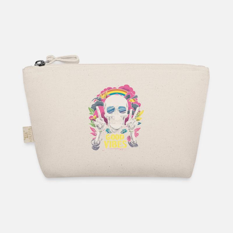 Skull Regenbogen Bio-Täschchen