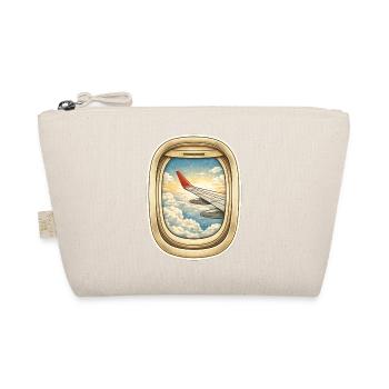 Window flight over cloud streaks - Organic Pouch - nature - Front