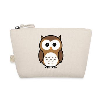 Style minimaliste de chouette curieuse mignonne - Trousse biologique - nature - Devant