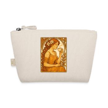 Cadeau de chemise café vintage Pin-Up Art nouveau - Trousse biologique - nature - Devant