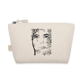 The Face of the Forest (Black) - Organic Pouch - nature - Front