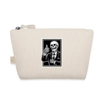 Skeleton in suit thumbs up - Organic Pouch - nature - Front