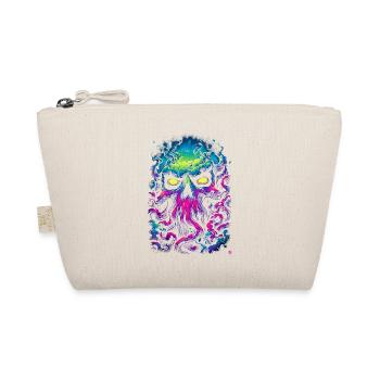 Neon skull in a sea of fog - Organic Pouch - nature - Front