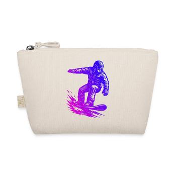 Motif de snowboard amusant - Trousse biologique - nature - Devant