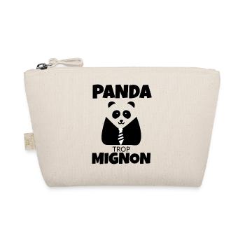Panda zu süß - Bio-Täschchen - Natur - Vorne