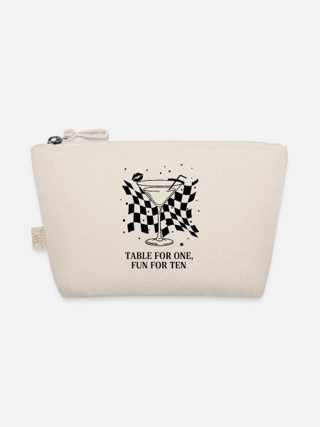 Table For One Martini Party - Organic Pouch - nature - Front