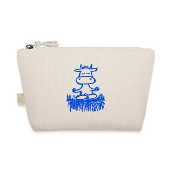 Vache zen dans la prairie - Trousse biologique - nature - Devant