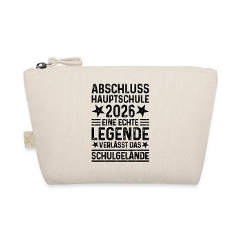 Graduation 2026 Hauptschule Legende Schulgelände - Organic Pouch - nature - Front