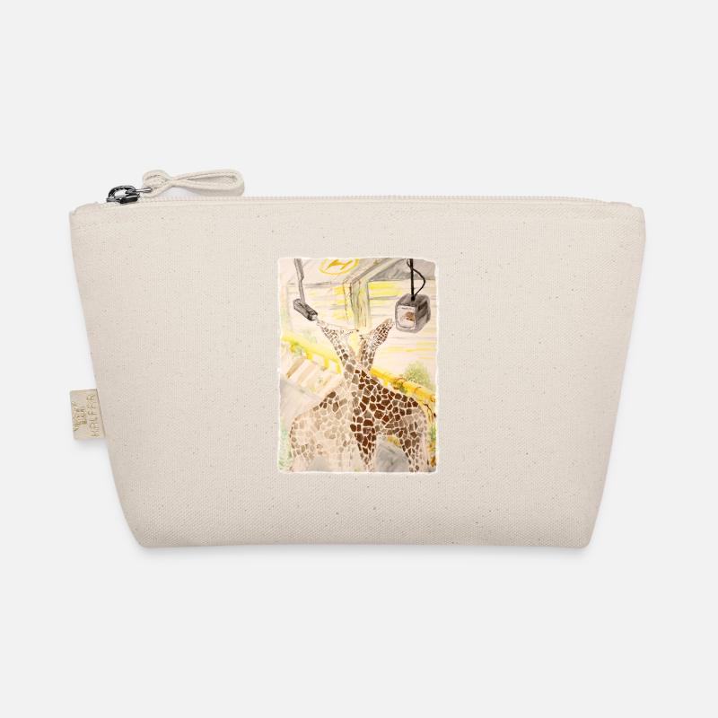 Giraffe Amid Neon Transit Organic Pouch