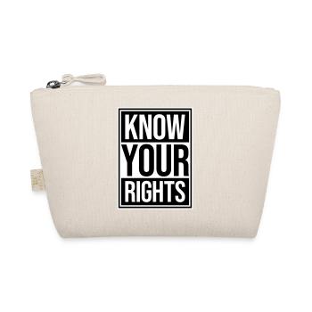 Know Your Rights Activism Justice Freedom - Organic Pouch - nature - Front