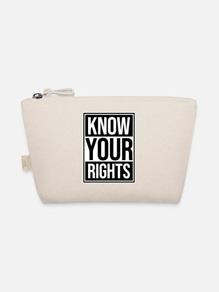 Connaissez vos droits Activisme Justice Liberté - Trousse biologique - nature - Devant