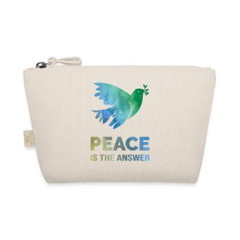 La paix est la réponse – Aquarelle colombe de la paix - Trousse biologique - nature - Devant