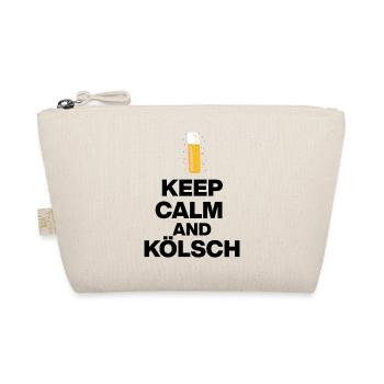 KEEP CALM AND KÖLSCH! STANGE GLÜCK AUS KÖLN schwaz - Organic Pouch - nature - Front
