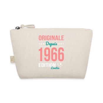 Original seit 1966 – 60-jähriges Jubiläum - Bio-Täschchen - Natur - Vorne