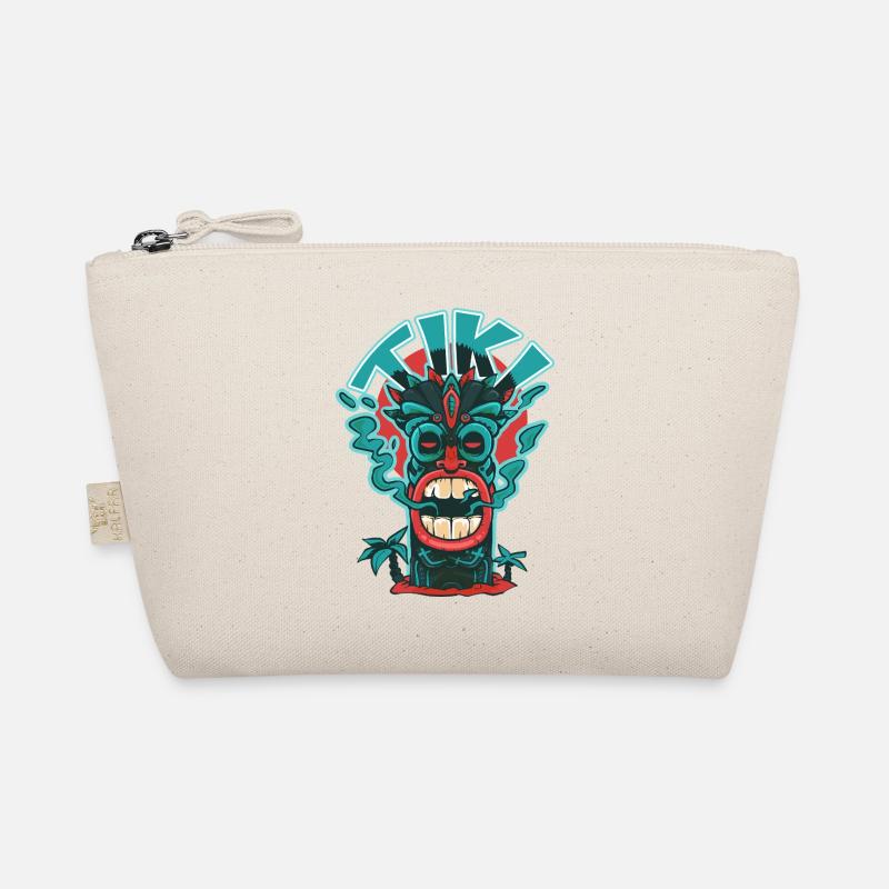 Rauchige Tiki-Maske. Bio-Täschchen
