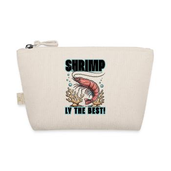 Shrimp Humor Shrimply The Best - Organic Pouch - nature - Front