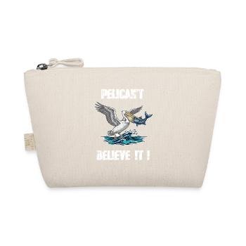 Pelican Pelican't Believe It Humor - Organic Pouch - nature - Front
