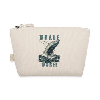 Vintage Whale Done Whale Humor - Bio-Täschchen - Natur - Vorne