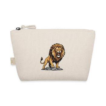 Lion on his Rock (King of the Jungle) - Organic Pouch - nature - Front