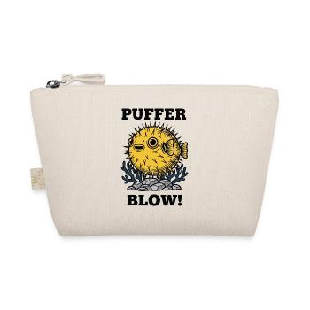Humor Fish Globe Puffer Blow - Organic Pouch - nature - Front